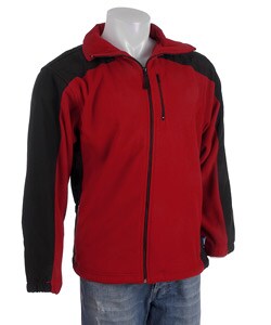 Bass Pro Men's Full Zip Polar Fleece with Nylon Accents