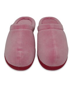 Memory Foam Women's Pink Velvet Slippers Size 5-6.5 Euro 36