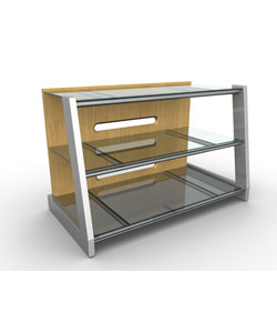 Overstock - Maple and Glass 40-inch HDTV Stand - $124.99