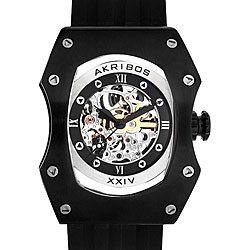 Akribos XXIV 'Gladiator' Automatic Black Watch