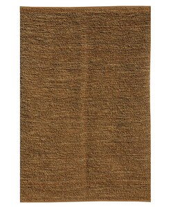 Handmade Hembree Dark Copper Jute Rug (3'6 x 5'6)