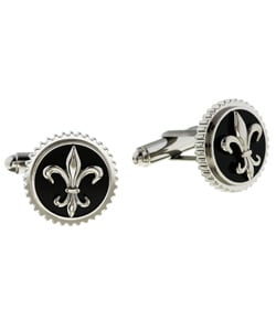 Titanium Fleur De Lis Cuff Links