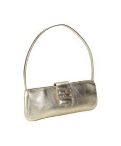 Aspects Gold Lambskin Short Shoulder Bag