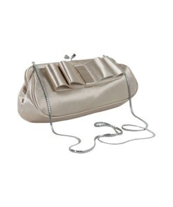 Aspects Gold Bow Clutch with Chain Strap