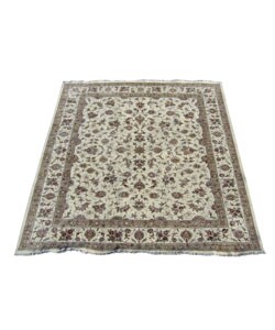 Chinese Sino Tabriz Hand-knotted Silk/ Wool Rug (9' x 12')