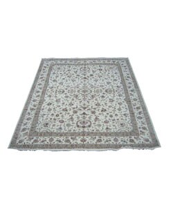 Sino Tabriz Hand-knotted Ivory Rug (12' x 15')
