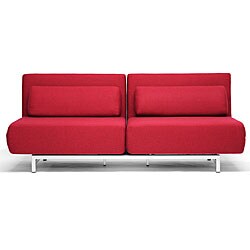 Anise Red Convertible Sofa/ Bed