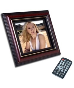 Augen 12-inch Cherry Wood Digital Photo Frame