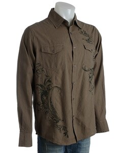 PX Men's Pinstripe Printed Long-sleeve Men's Shirt