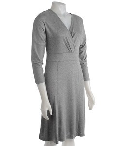 AK Anne Klein Women's 3/4-sleeve Crossover Dress