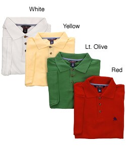 Ten West Apparel Men's Solid Pique Polo