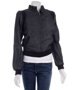 Soundgirl Trina Black Cotton Denim Jacket