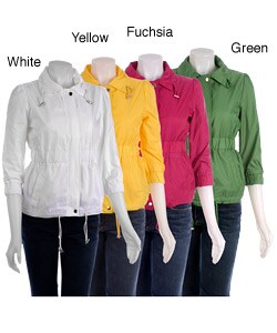 Ashley Rain Coat with Elastic Shirring