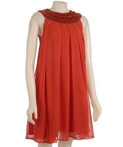 SDII Women's Pleated Rhinestone Dress