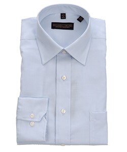 Trump Men's Blue Pearl Non-iron Dress Shirt