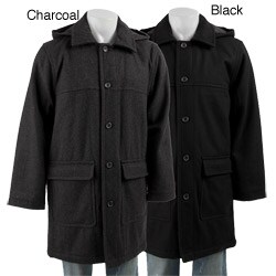 London Fog Men's Wool Blend Duffle Coat