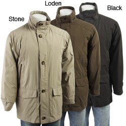 London Fog Men's Suede Tri-blend Down Jacket