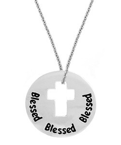 Sterling Silver Blessed Cross Necklace
