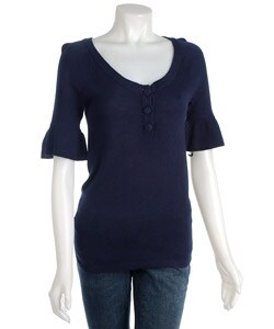 To The Max Women's Ruffle Sleeve Sweater