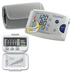 Quick Response BP Monitor with Free Pedometer