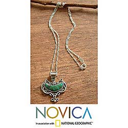 Chrysocolla 'Inca Goblet' Necklace (Peru)
