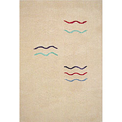 Ivory Sequence Rug (3'4 Round)