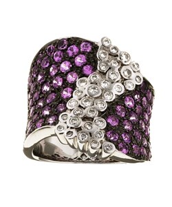 Encore by Le Vian 14k Gold Sapphire 1/2ct TDW Diamond Ring (H, SI) from Overstock.com from overstock.com