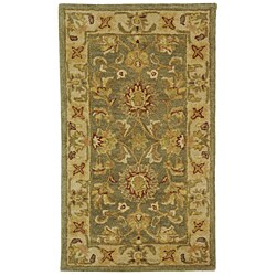 Hand-spun Antiquities Gem Wool Rug (2' x 3')