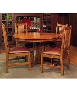 Mission Solid Oak 5-piece Dining Set