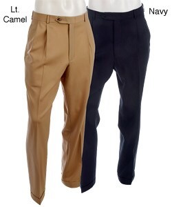Nautica Men's Wool Double Pleat Pants
