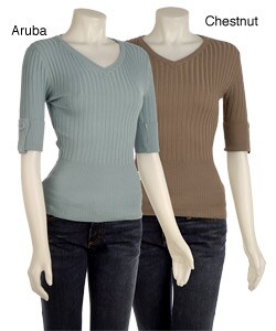 Bette Paige Women's Ribbed Knit Shirt