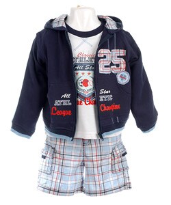 Baby Togs Infant Boy's 3-piece Shorts Set