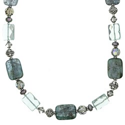 Charming Life Sterling Silver Kyanite Quartz Crystal Necklace