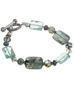 Sterling Silver Blue Kyanite Toggle Bracelet
