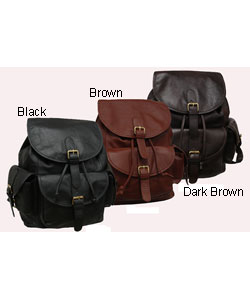 Amerileather Urban Buckle-Flap Backpack