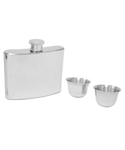 Alexander Julian Flask with 2 Shot Glasses