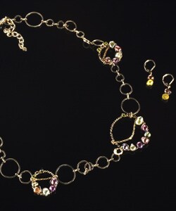 Faux Pearl Necklace and Earring Set