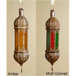 Moroccan Iron Glass Lantern (Morocco)
