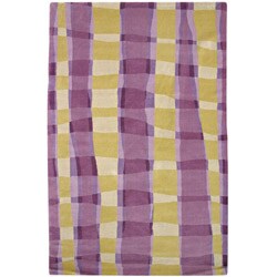 Hand-knotted Silken Basketweave Wool Rug (8'x10')