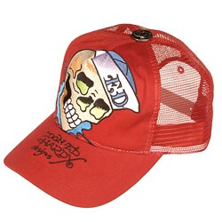 Ed Hardy Men's 'Sailor Skull' Red Hat
