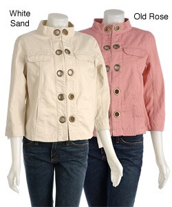 Live A Little Grommet Detail Jacket