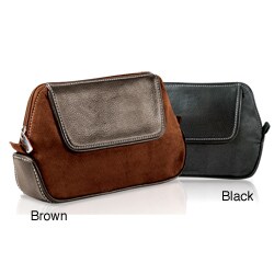 Venetian Travel Accessory Suede Pouch