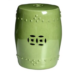 Moss Green Chinese Porcelain Stool (China)