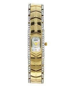 Croton Women's Goldplated Crystal Watch