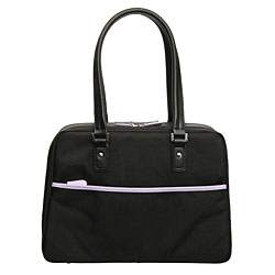 GiddyUp Women's Black/ Lavender Laptop Bag