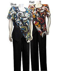 Mix Studio's Wall St. 2-piece Blouse and Pant Set