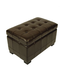 Small Brown Manhattan Storage Bench