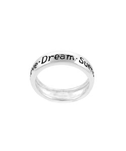 Sterling Silver Inspirational 'Dream' Ring