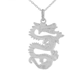 Sterling Silver Dragon Necklace