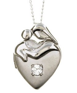Sterling Silver Mother Devotion Locket Necklace